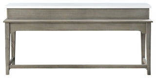 ACME Wandella 4-Piece Set Counter Height Set With USB, Marble/Rustic Oak