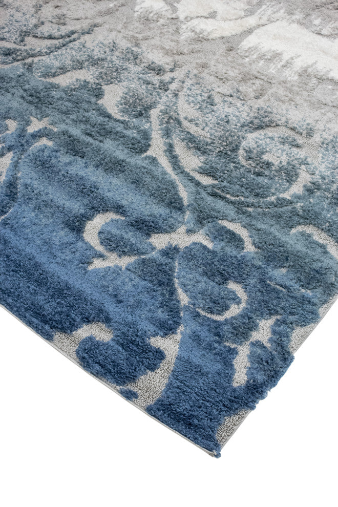 Noori Rug High-low Sierra Grey/Blue Rug