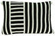 20" X 5" X 12" Transitional Black Pillow Cover With Down Insert