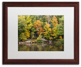 'Early Fall' Matted Framed Canvas Art by Kurt Shaffer