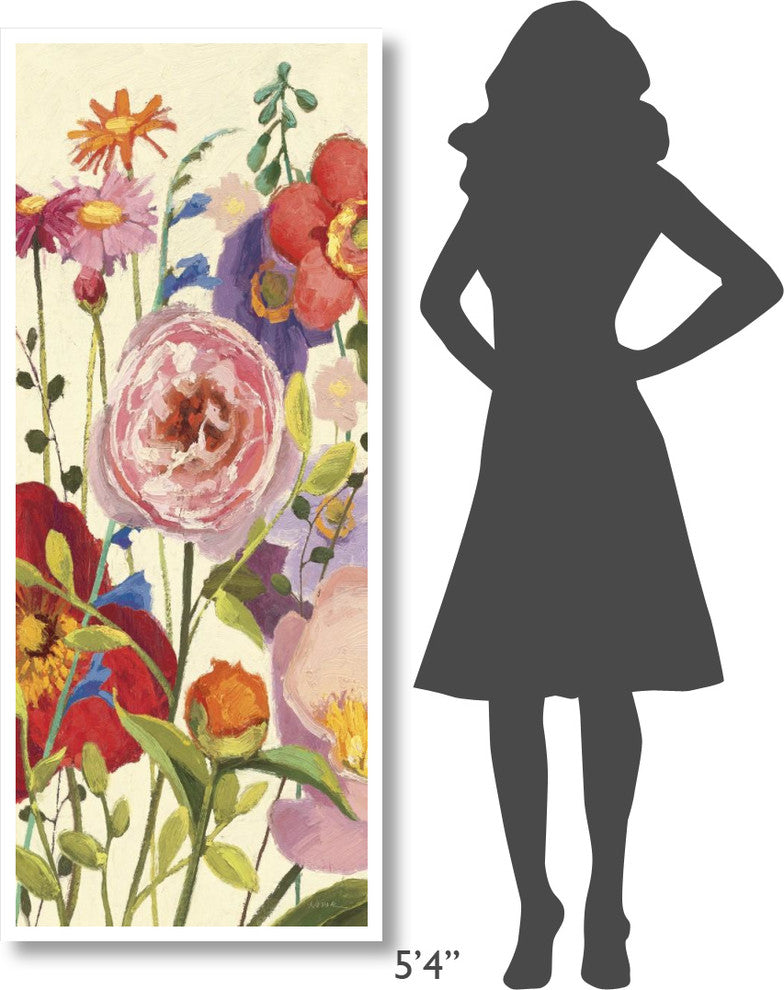 "Couleur Printemps II Panel I" Digital Paper Print by Shirley Novak, 26"x62"
