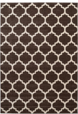 Unique Loom Brown Philadelphia Trellis 7'x10' Area Rug