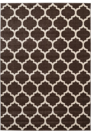 Unique Loom Brown Philadelphia Trellis 7'x10' Area Rug