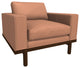 Cantor Leather Chair, Finish Shown: Pumpernickel, Leather Shown: Peony