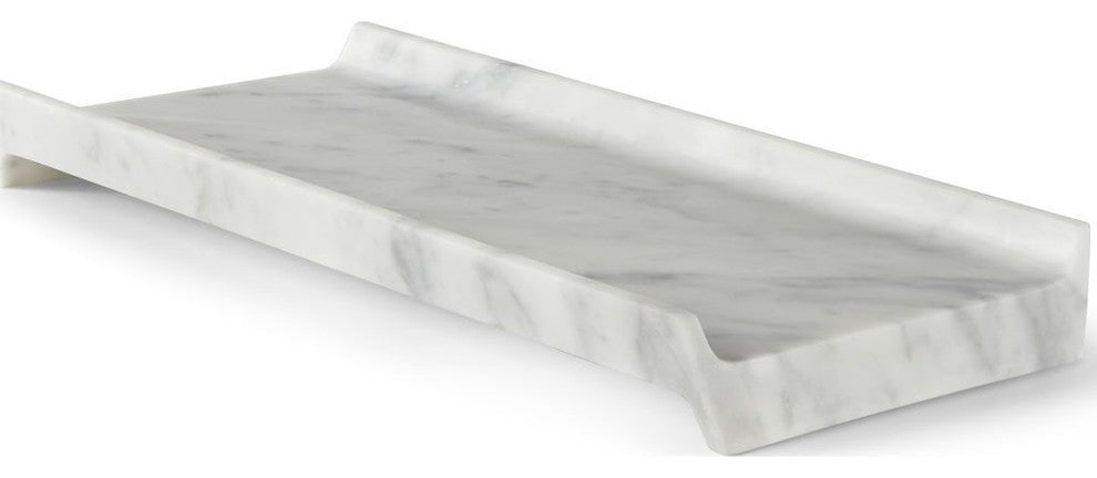 Atipico Slitta Carrara Marble Centerpiece, Small