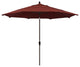 11' Bronze Auto-Tilt Crank Lift Aluminum Umbrella, Sunbrella, Henna
