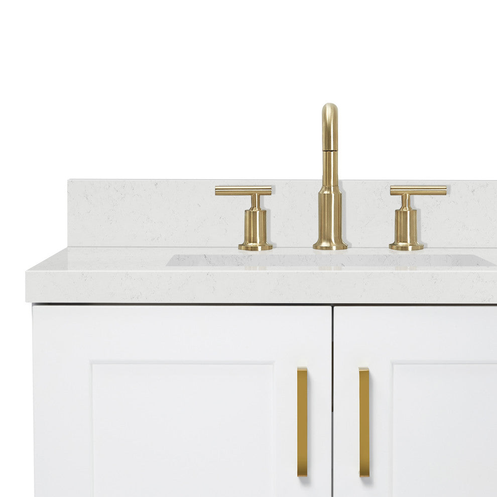 Ariel Taylor 72" Double Rectangular Sinks Bathroom Vanity