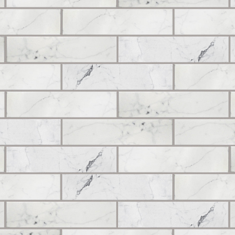 Classico Carrara Glossy Ceramic Wall Tile