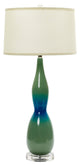 Fangio Lighting 33" Ocean Spray and Turquoise Crackle Ceramic Table Lamp