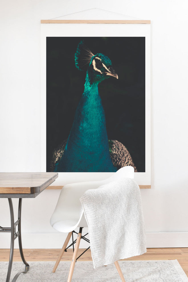 Ingrid Beddoes Peacock and Proud Art Print and Hanger