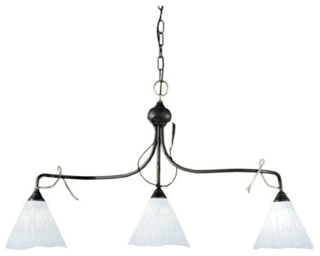 lune 383 Chandelier, Rust Brown and Gold, Satin Amber