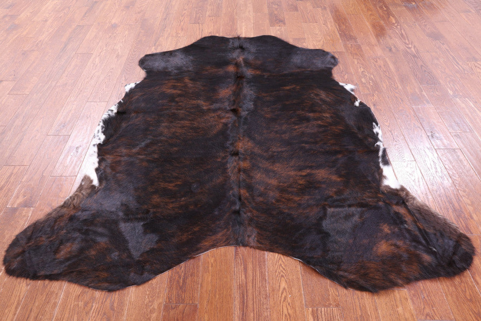 6' 2" X 6' 2" Organic Natural Hair-On Cowhide Area Rug C2034