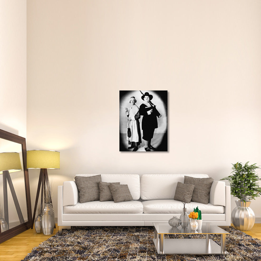 "Laurel & Hardy - Thanksgiving" Canvas by Hollywood Photo Archive, 32x40"
