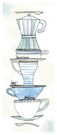 "Good Brew X" Digital Paper Print by Sue Schlabach, 22"x52"
