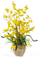 Dancing Lady Silk Orchid Arrangement, Yellow