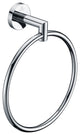 Caster 2 Series Towel Ring, Polished Chrome