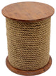 19" x 19" x 22" Brown, Industrial Style, Wooden End Table