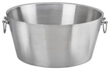 Kraftware Brushed Stainless Steel Party Tub, 19"