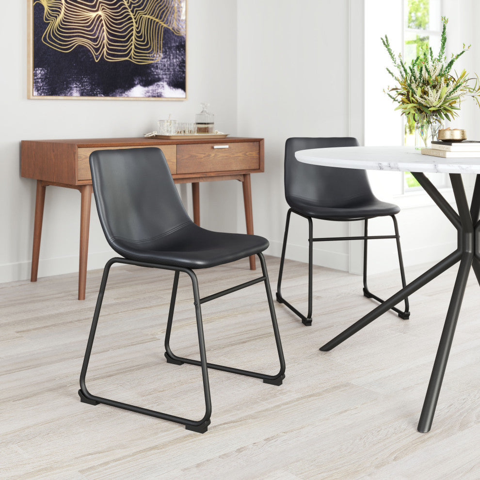 Smart Dining Chair, Set of 2 Black