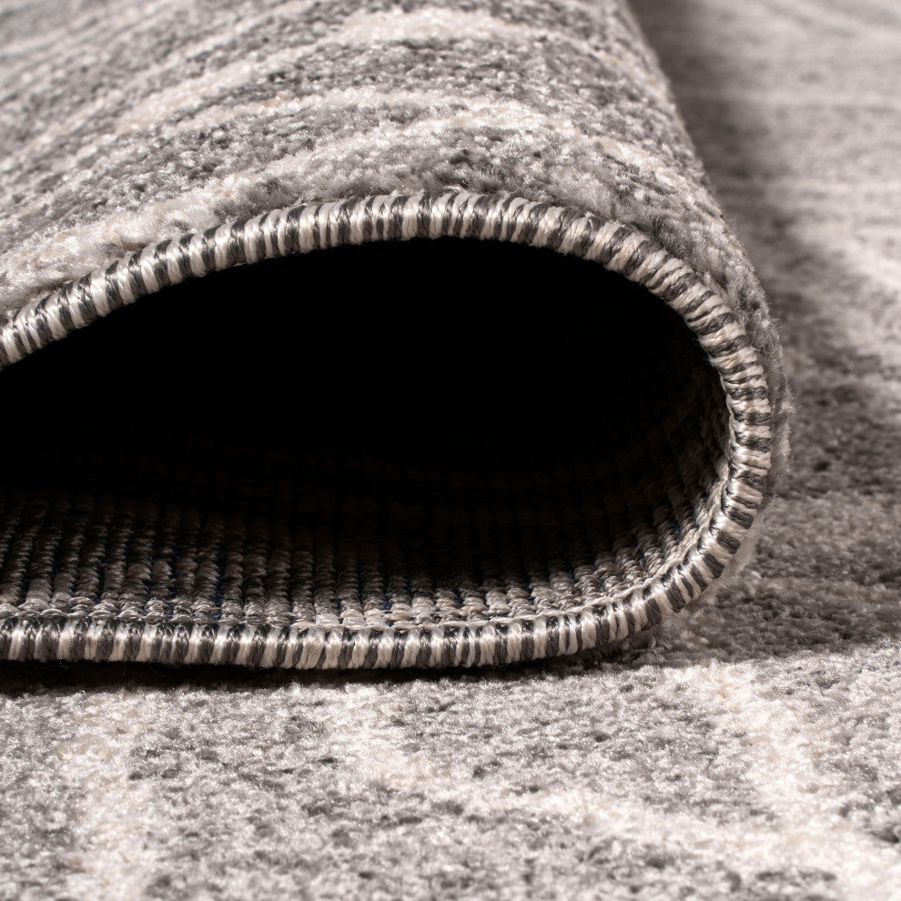 Rih Moroccan Style Diamond Gray/Ivory 3'x5' Area Rug