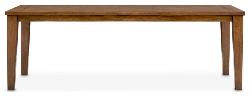 Brooklyn Walk Rectangular Wood Dining Table, Burnt Umber Brown