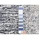 Black Pure Silk and Wool Modern Design Hand Knotted Mat Rug, 3'0" x 5'0"