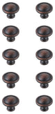 KB2007-ORB-10PK 1.2" Mushroom Knob, Set of 10, Oil-Rubbed Bronze