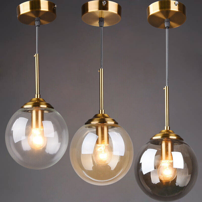 MIRODEMIÂ® Chexbres | Pendant Light in the Shape of Glass Balls, Clear Glass, Warm Light