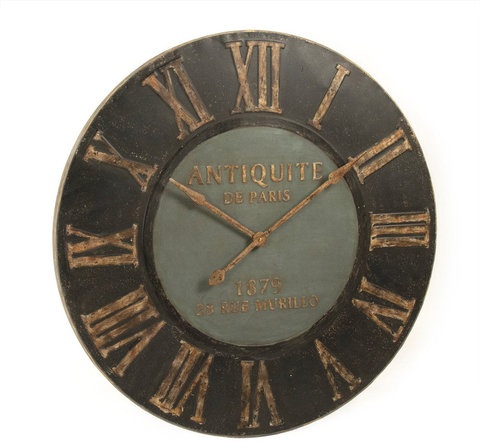 Wooden Frame Iron Clock
