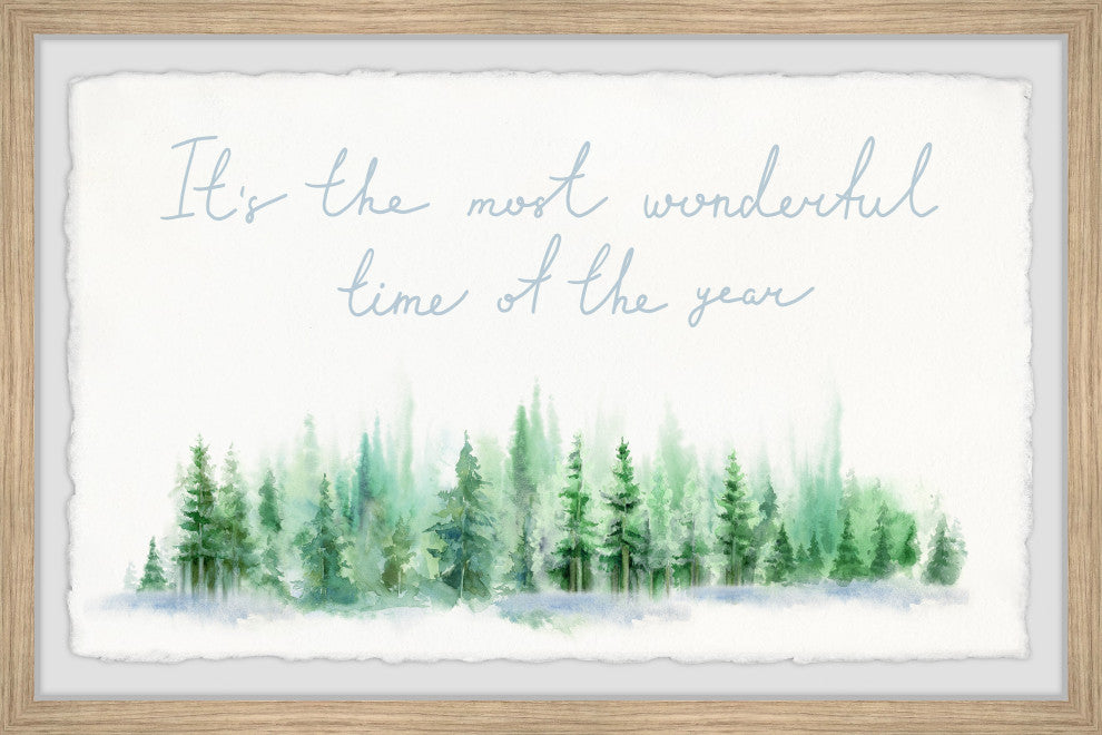 "Happiest Season of All" Framed Painting Print, 12x8