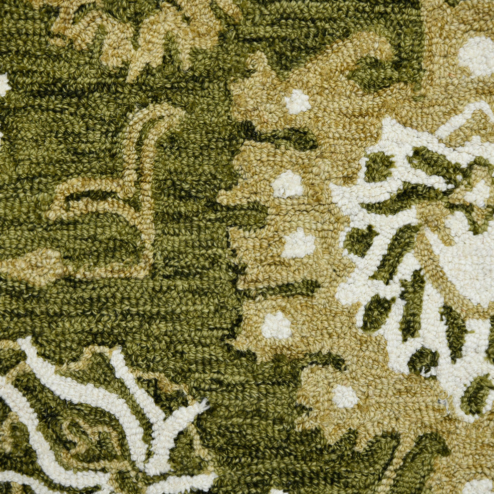 Romania Newburg Area Rug, Green, 8'' x 10'', Floral