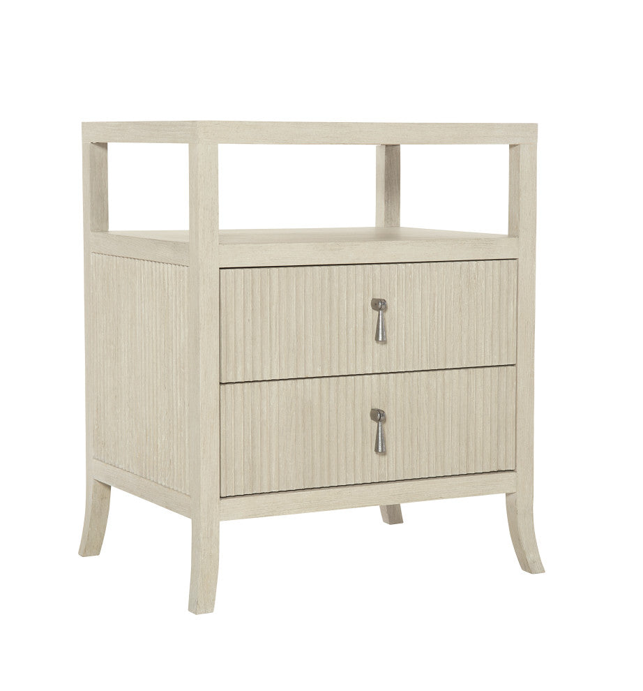 Bernhardt East Hampton Nightstand, Cerused Linen