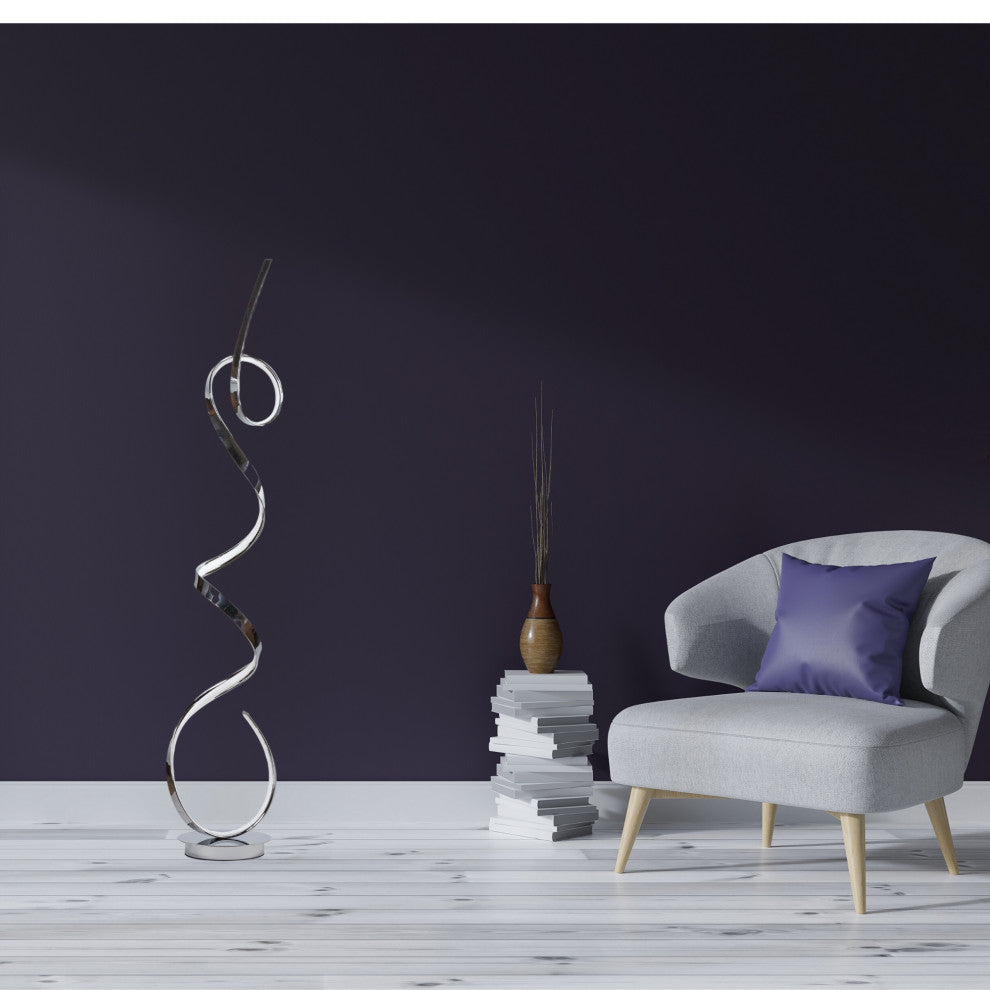 Amsterdam Dimmable Integrated LED Chrome 63" Floor Lamp