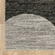 Sadie Geometric Power-Loomed Area Rug, Charcoal/Gray, 7'10"x10'10"