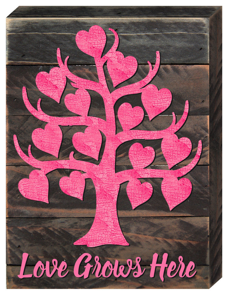 Love Grows Here Tree Block