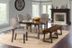 Hillsdale Emerson 6-Piece Rectangle Dining Set With One Bench and Four Chairs