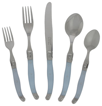 20 Piece Laguiole Ice Blue Flatware Set