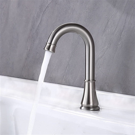 Fontana Commercial Brushed Nickel Touchless Automatic Sensor Faucet