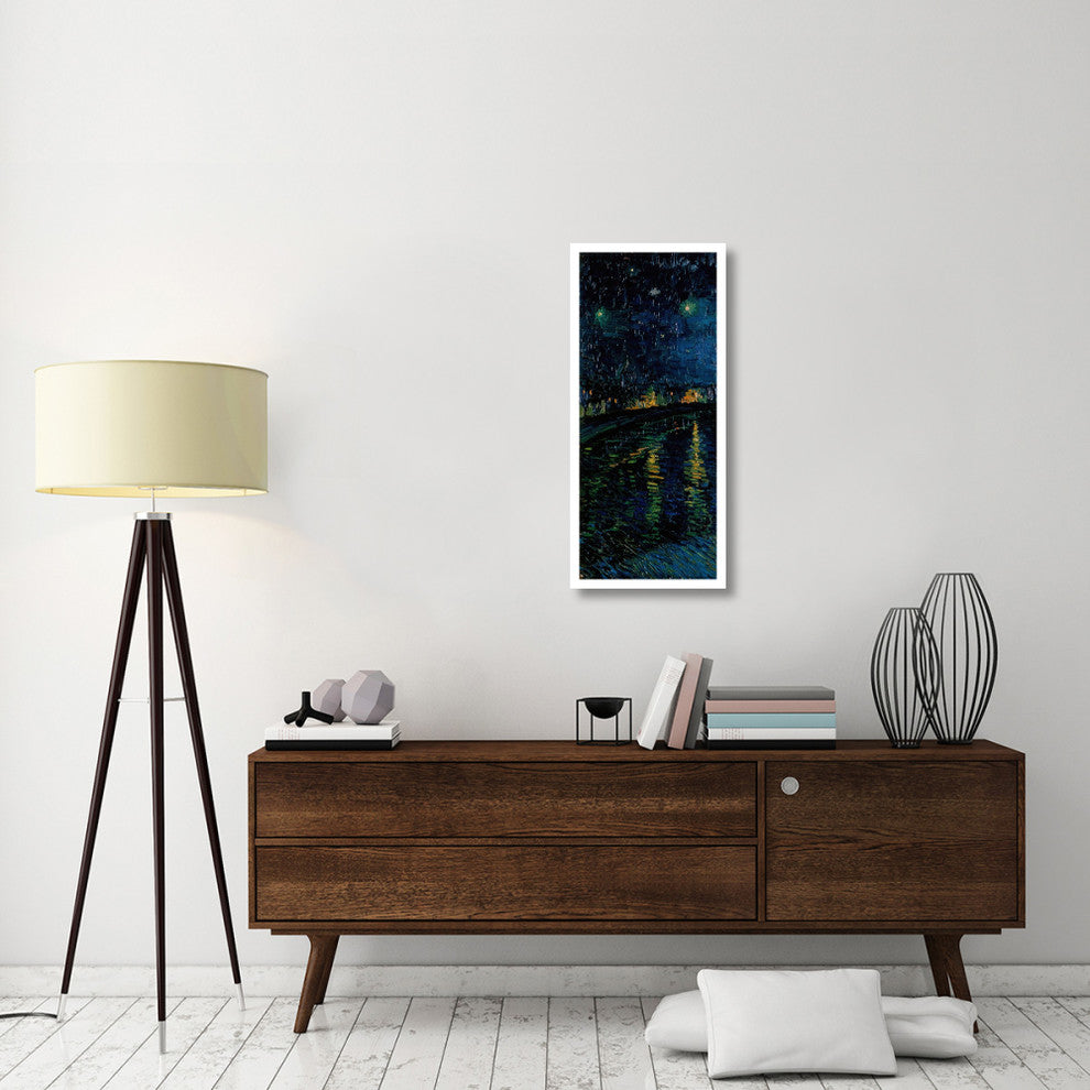 "Starlight Over the Rhone (left)" Print by Vincent van Gogh, 17"x38"