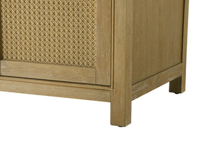Home Living 60" Double Bathroom Vanity, Linen Oak