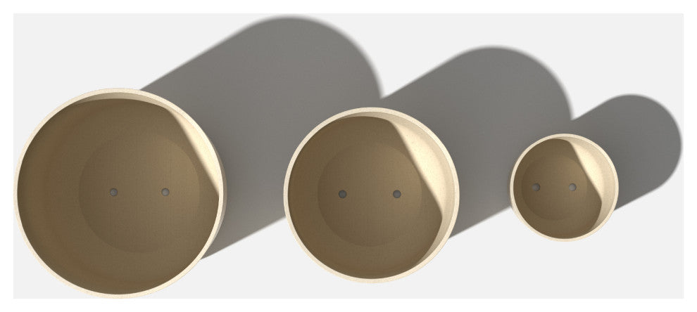 Veradek Mason Series Kona Planter Set of 3 Cluster, Sand