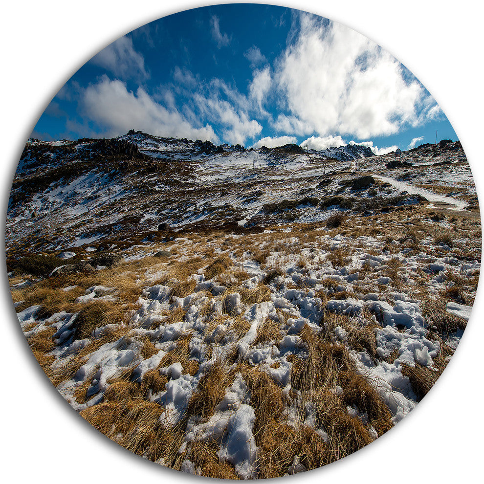 Top Of Kosciuszko National Park, Seashore Disc Metal Wall Art, 23"