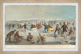 "Family Gathering" Framed Painting Print, 30x20