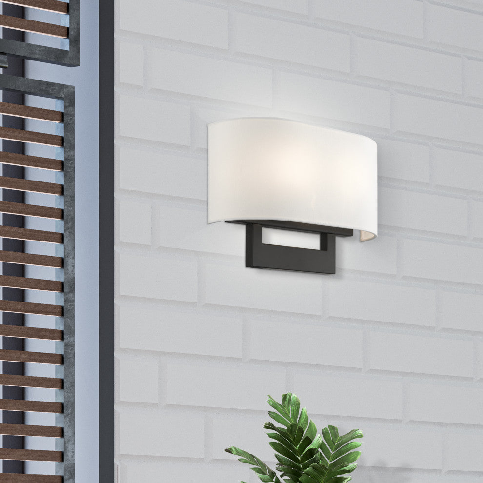 Livex Lighting Wall Sconces 2-Light Black Medium Sconce
