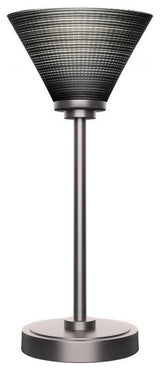 Luna 1-Light Table Lamp, Graphite/Black Matrix