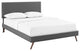 Macie Full Platform Bed with Round Splayed Legs
