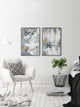 Paint Strokes Diptych, 80"x60"