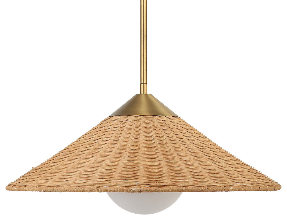 Uttermost Phuvinh 1-LIght Rattan Shade Pendant