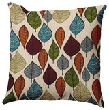 18" x 18" Autumn Leaves Decorative Throw Pillow, Pomegranate