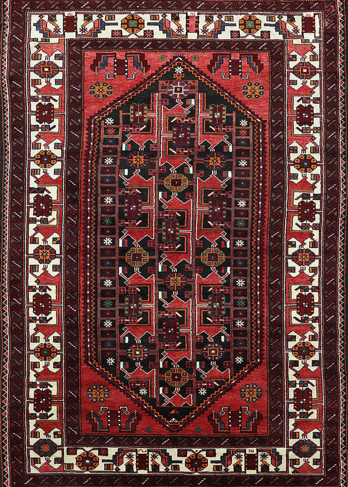 Ahgly Company Indoor Rectangle Mid-Century Modern Area Rugs, 4' x 6'